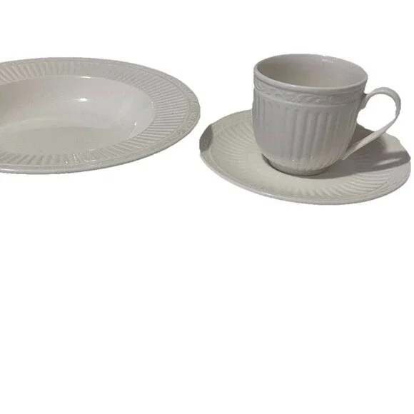 Lot of 2 Mikasa Italian Countryside ~ Cup & Saucer Set with two soup bowls DD900 - Picture 6 of 16
